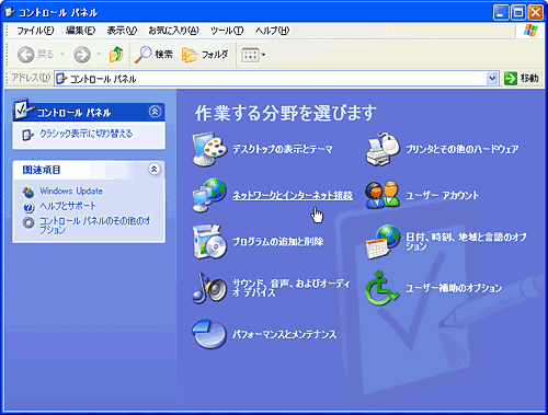 コントロールパネル
